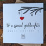Personalised Christmas Card For Goddaughter, thumbnail 2 of 4