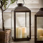 Vintage Style Brass Effect Lantern, thumbnail 1 of 3