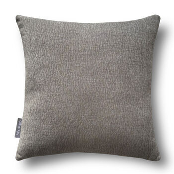 Luxury Soft Brushed Linen Blend Cushion Light Grey With Optional Piping, 4 of 5
