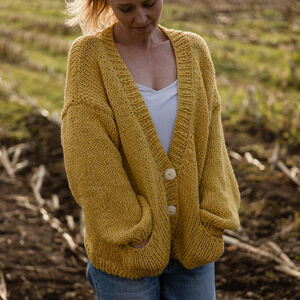 organic cotton cardigan sweater