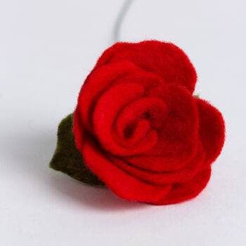 Dozen Red Roses Felt Kit Valentines, 5 of 7