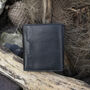 Artisan Range Men's Compact Black Leather Trifold Wallet, thumbnail 1 of 5