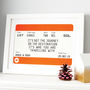 Personalised Train Ticket Print, thumbnail 1 of 7