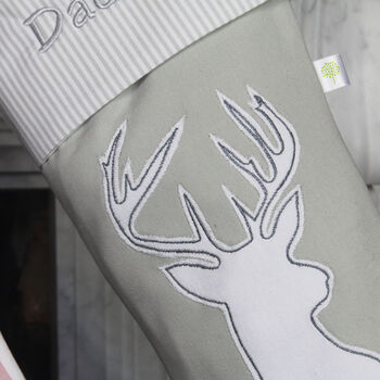 Personalised Family Stag Christmas Stockings, 4 of 5