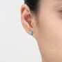 Aqua Green Opal Thorn Claw Stud Earrings, thumbnail 3 of 11