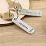 Couples Anniversary Gift Pair Of Personalised Keyrings, thumbnail 6 of 7