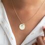 Disc And Bar Birthstone Personalised Necklace, thumbnail 2 of 12