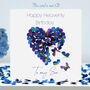 My Son Butterfly Heart Heavenly Birthday Card, thumbnail 1 of 10