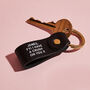 Personalised 'Any Message' Leather Keyring, thumbnail 4 of 5