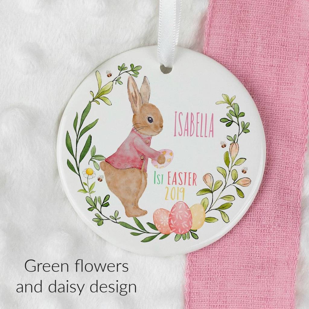 Baby's First Easter Decoration By Rose Cottage Christening Gifts