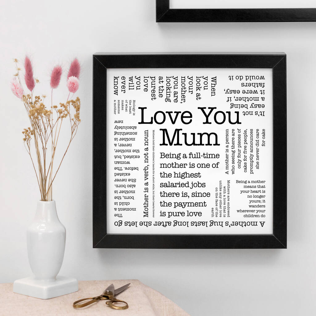 Love You Mum Print, 1 of 3