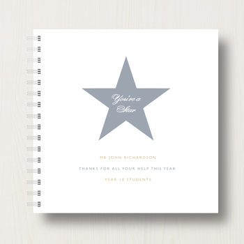 Personalised Star Teacher Book Or Album, 9 of 10