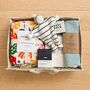 Linen Leaf Nappy Caddy New Baby Gift Hamper, thumbnail 1 of 12