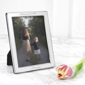 Personalised Silver Plated Portrait Photo Frame, 2 of 8