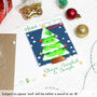 Personalised Festive Tree Family Christmas Card, thumbnail 4 of 7