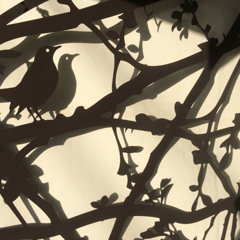 Blackbird And Trees Metal Screen Sculpture, 2 of 7