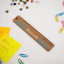 Personalised Check Name Wooden Ruler, thumbnail 2 of 7