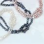 Pearl Love Knot Choker Necklace, thumbnail 2 of 12