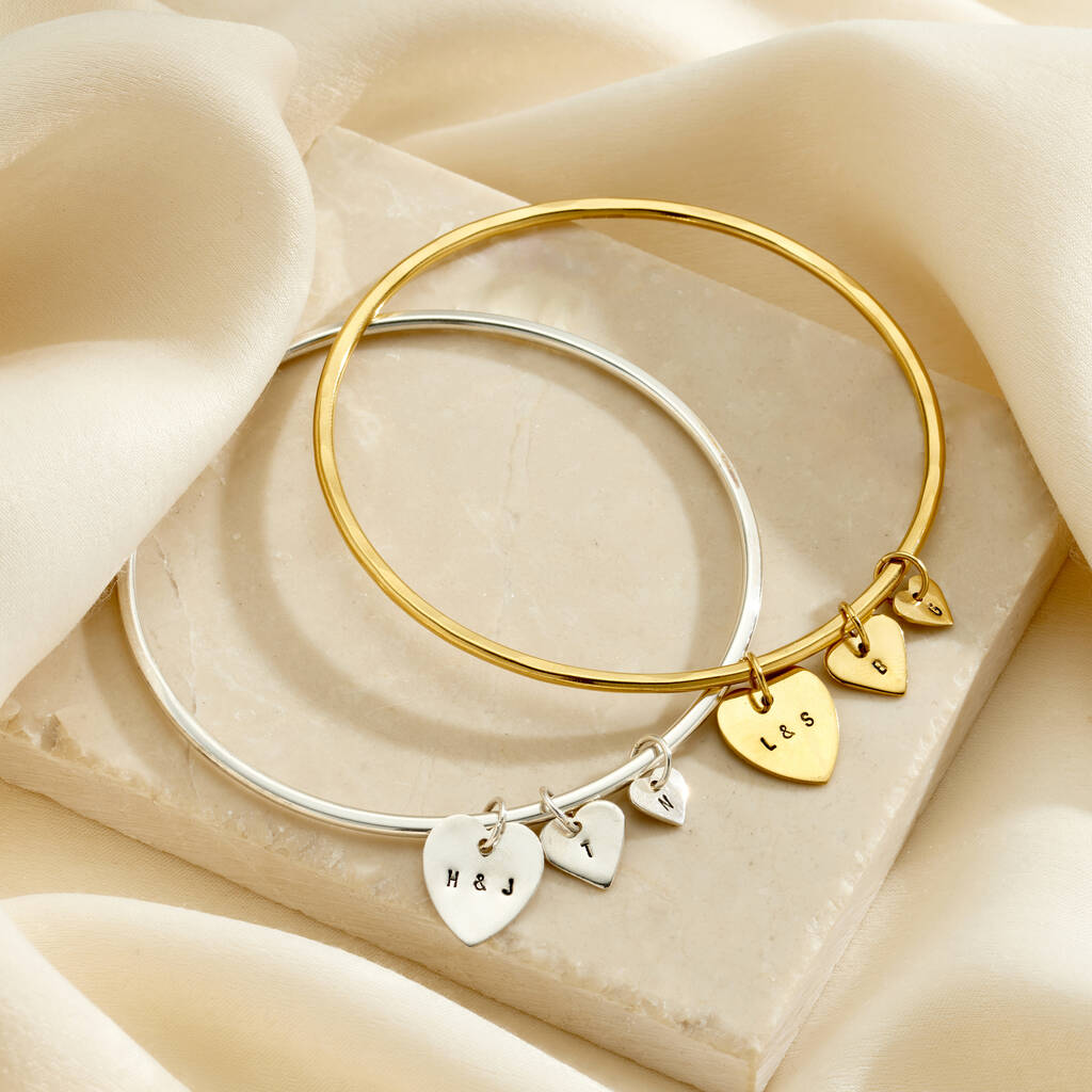 Personalised Family Heart Bangle, 1 of 6