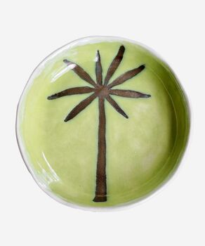 Handmade Green And Gold Palm Tree Ring Dish, 5 of 5