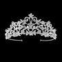 Rochelle Crystal And Silver Tone Tiara, thumbnail 2 of 3