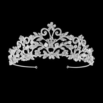 Rochelle Crystal And Silver Tone Tiara, 2 of 3