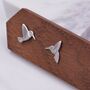 Hummingbird Stud Earrings Sterling Silver, thumbnail 6 of 11