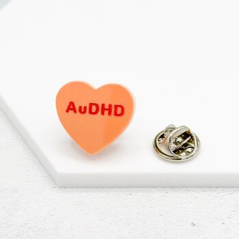 Au Dhd Heart Pin Badge, 3 of 12