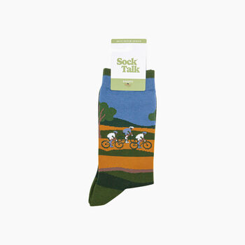 Summer Cycling Bamboo Socks In Green, 4 of 4