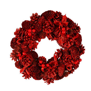 Christmas Red Berry Door Wreath, 2 of 5
