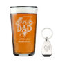Super Dad Gift Beer Glass And Bottle Opener, thumbnail 5 of 5