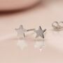 Mini Sterling Silver Star Stud Earrings, thumbnail 3 of 8