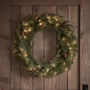 Pre Lit Pinecone Christmas Wreath, thumbnail 1 of 4