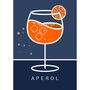 Aperol Cocktail Drink Art, thumbnail 3 of 4