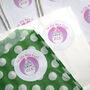 Pink Santa 'On The Nice List' Stickers, thumbnail 1 of 5