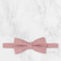 Wedding Handmade 100% Cotton Suede Tie In Pink, thumbnail 3 of 6