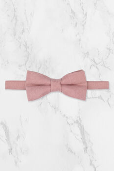 Wedding Handmade 100% Cotton Suede Tie In Pink, 3 of 6