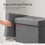 Compact Foldable Ottoman Footrest With Storage, thumbnail 9 of 10