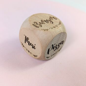 Personalized Take Away Dinner Dice Valentine Decision Couple, 4 of 9