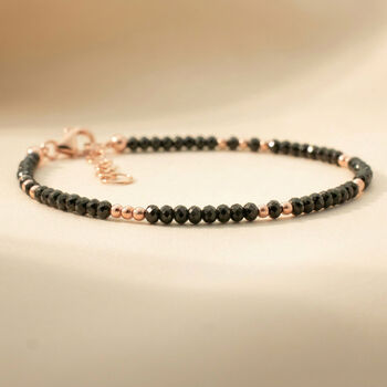 Skinny Black Tourmaline Bracelet, 3 of 9