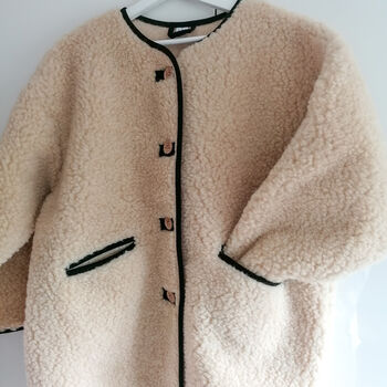 Coco Wool Sherpa Coat/ Jacket, 3 of 7