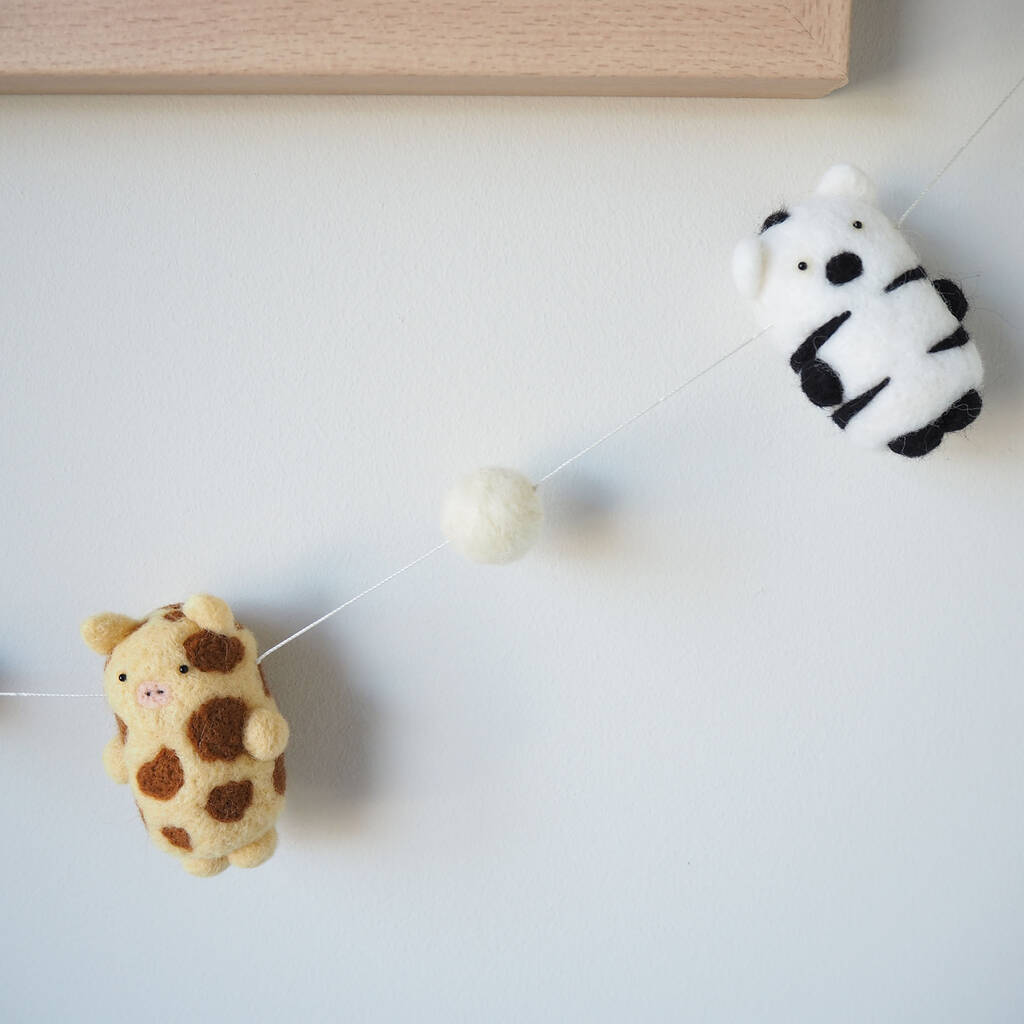 Safari Animal Nursery Garland By Brown Betty Blue