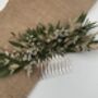 Dried Eucalyptus Flower Hair Comb, thumbnail 2 of 4