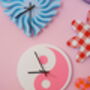 Yin Yang Circle Shaped Decorative Clock, thumbnail 7 of 7