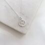 Sterling Silver Zodiac Charm Necklace – Taurus, thumbnail 3 of 6
