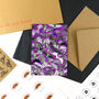 Chiroptera Bat Print A6 Greetings Card, thumbnail 4 of 7