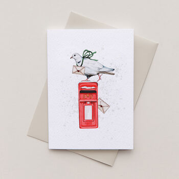 Dove Watercolour Christmas Card, 2 of 2