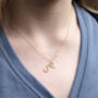 Gold Birthstone Letter Necklace, thumbnail 4 of 5