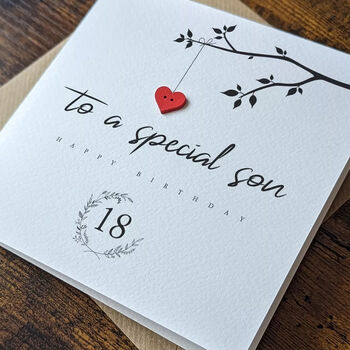 Personalised 18th Birthday Card For Special Son, 3 of 4