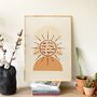 'The Sun Will Rise' Inspirational Typographical Print, thumbnail 2 of 3